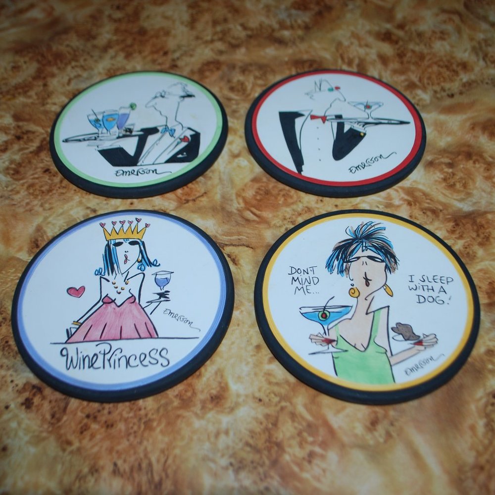 3/$30 -- Set of 4 Emerson Oversized Coasters